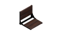 INVISIA INV-WSFD-18-MEDIUM-BLK SerenaSeat Pro Stainless, 18" Width, Medium Stain, Matte Black Frame Matte Black