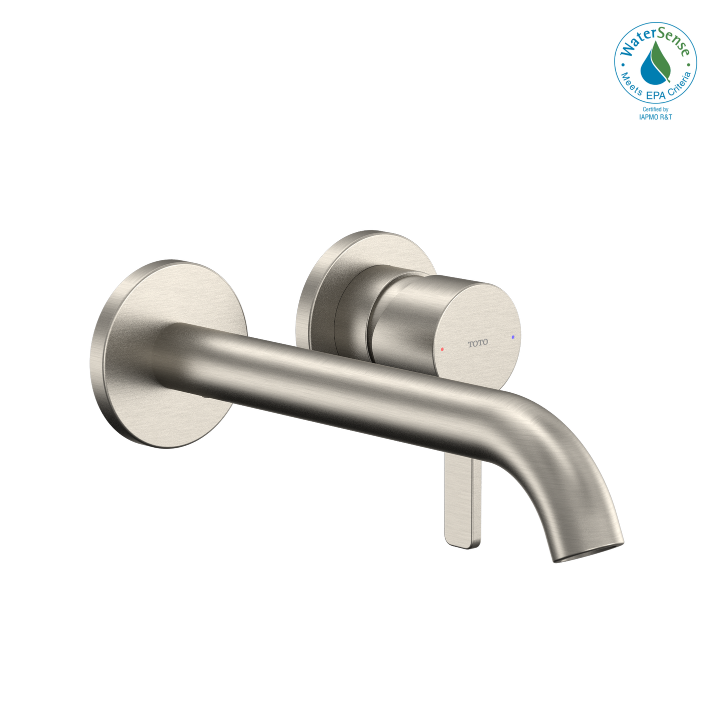 TOTO TLG11308U#BN GF 1.2 GPM Wall-Mount Single-Handle Long Bathroom Faucet with COMFORT GLIDE Technology , Brushed Nickel