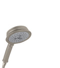 HANSGROHE 04334820 Croma 100 Classic Handshower 3-Jet, 2.0 GPM in Brushed Nickel