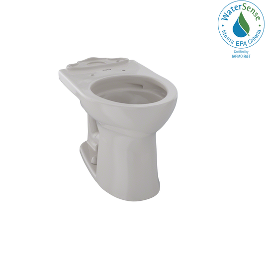 TOTO C453CUFG#12 Drake II Universal Height Round Toilet Bowl with CEFIONTECT , Sedona Beige