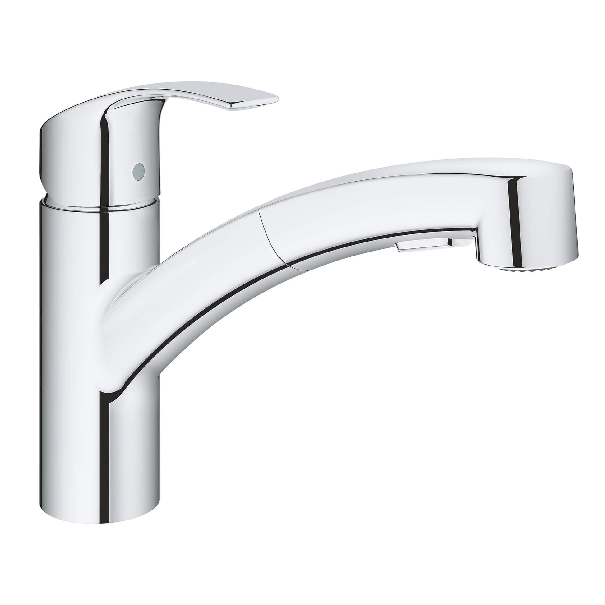 GROHE 30306000 Eurosmart Chrome Eurosmart Single-Handle Dual Spray Pull-Out Kitchen Faucet