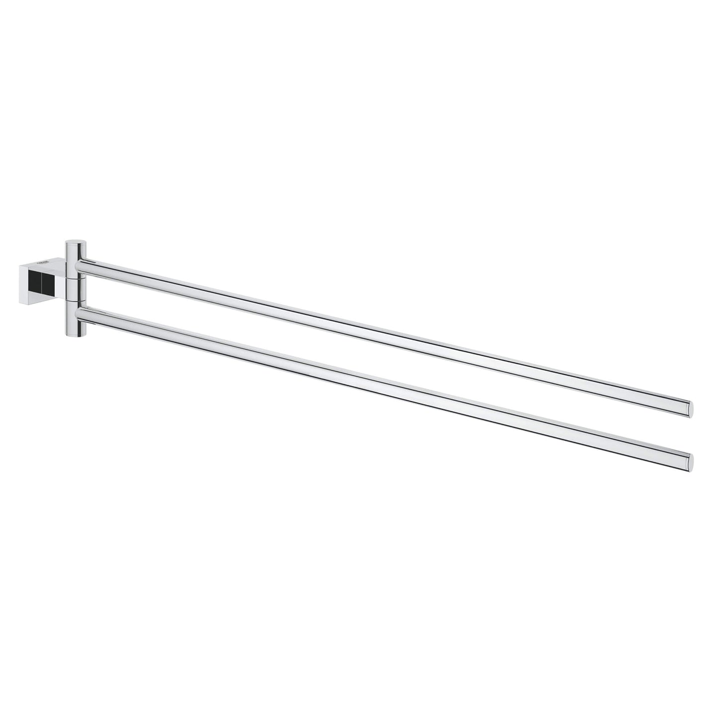 GROHE 40624001 Essentials Cube Chrome 18" Double Towel Bar