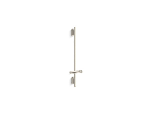 KOHLER K-26314-SN Statement 31-1/2" Deluxe Slidebar With Integrated Water Supply In Vibrant Polished Nickel