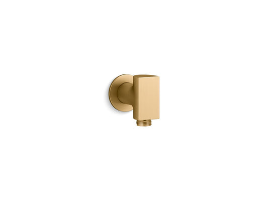 KOHLER K-98353-2MB Exhale Wall-Mount Supply Elbow With Check Valve In Vibrant Brushed Moderne Brass