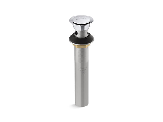 KOHLER K-25322-CP Clicker Drain With Overflow In Polished Chrome