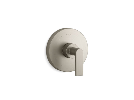 KOHLER K-TS73115-4-BN Composed Rite-Temp Valve Trim With Lever Handle In Vibrant Brushed Nickel