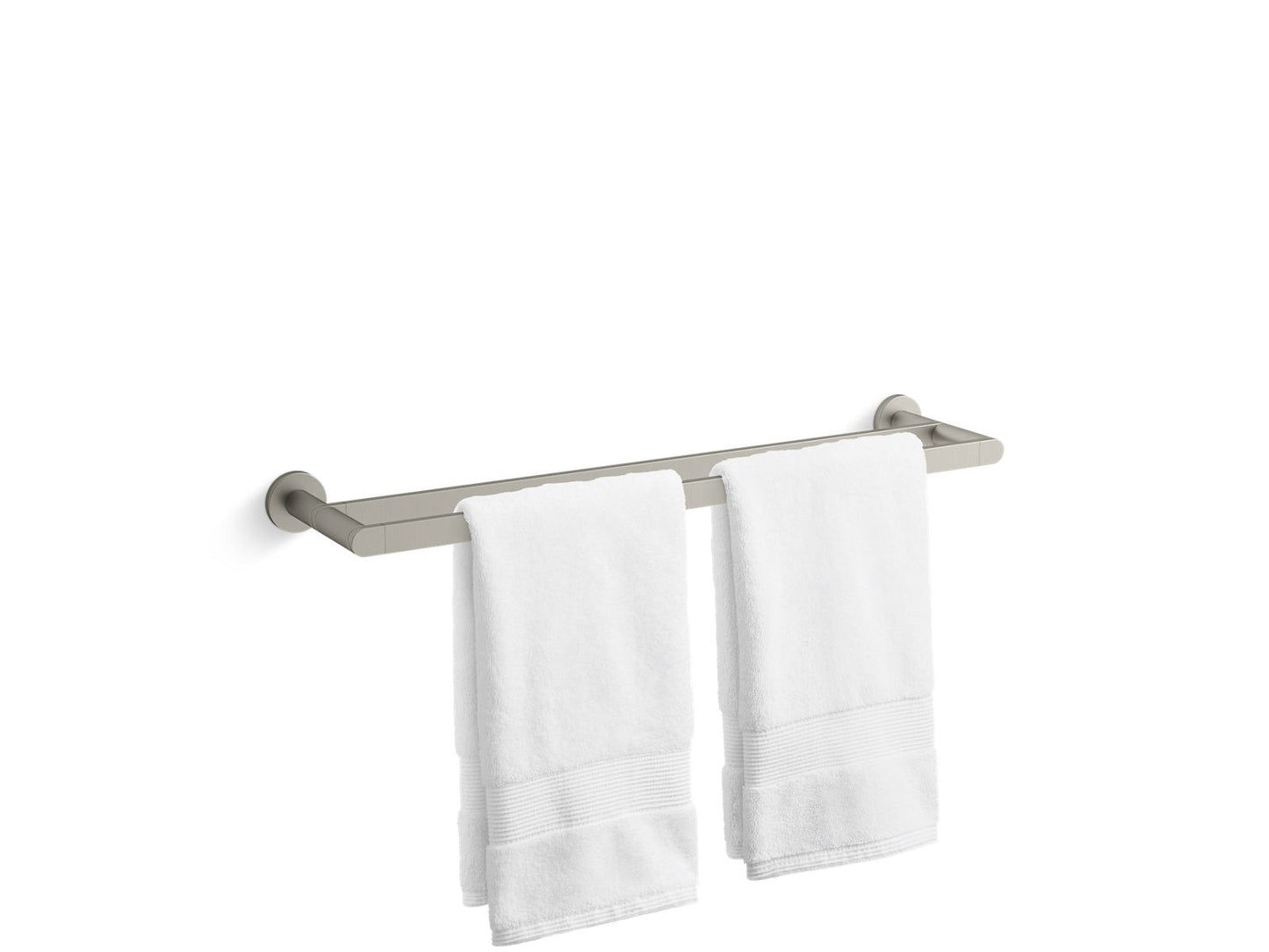KOHLER K-73144-BN Composed 24" Double Towel Bar In Vibrant Brushed Nickel
