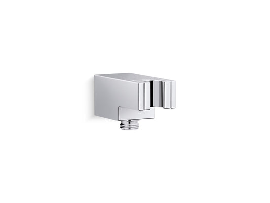 KOHLER K-26310-CP Statement Wall-Mount Handshower Holder With Supply Elbow And Check Valve In Polished Chrome