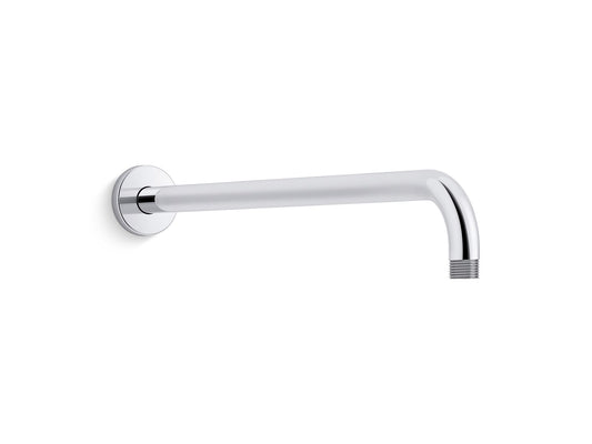KOHLER K-26307-CP Statement 19" Wall-Mount Single-Function Rainhead Arm And Flange In Polished Chrome