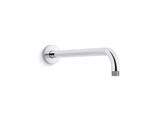 KOHLER K-26322-CP Statement 15-1/2" Wall-Mount Single-Function Rainhead Arm And Flange In Polished Chrome