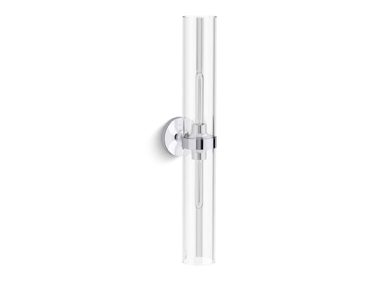 KOHLER K-27264-SC02-CPL Purist Two-Light Sconce In Polished Chrome