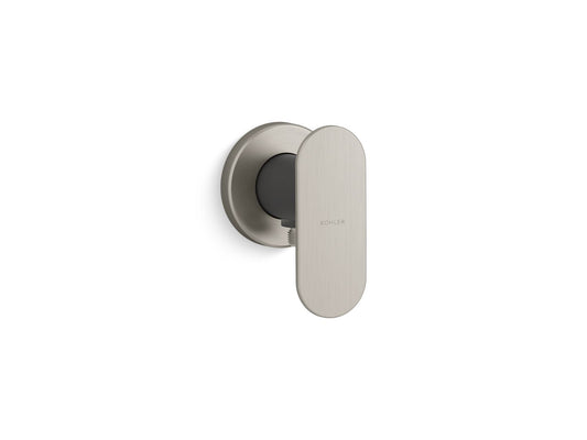 KOHLER K-26289-BN Statement Wall-Mount Wand Handshower Holder With Supply Elbow And Check Valve In Vibrant Brushed Nickel