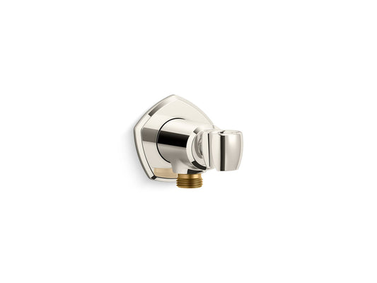 KOHLER K-27117-SN Occasion Wall-Mount Handshower Holder With Supply Elbow And Check Valve In Vibrant Polished Nickel