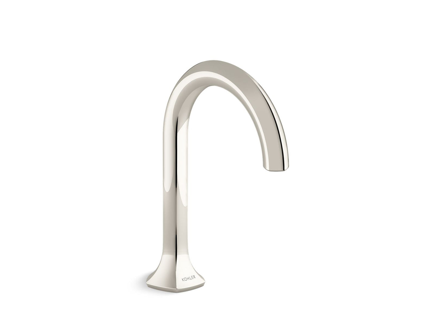 KOHLER K-27008-SN Occasion Bathroom Sink Faucet Spout With Cane Design, 1.2 Gpm In Vibrant Polished Nickel