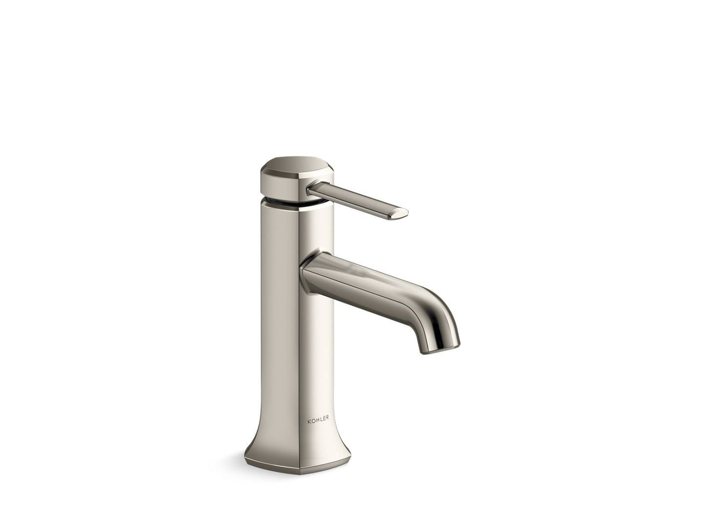 KOHLER K-27000-4-SN Occasion Single-Handle Bathroom Sink Faucet, 1.2 Gpm In Vibrant Polished Nickel