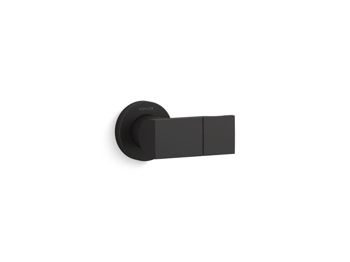 KOHLER K-98349-BL Exhale Adjustable Wall Holder In Matte Black