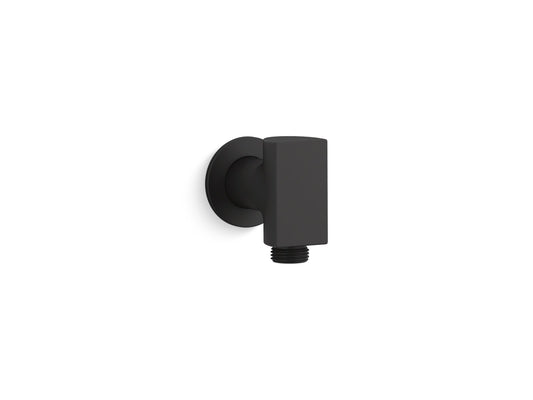 KOHLER K-98353-BL Exhale Wall-Mount Supply Elbow With Check Valve In Matte Black