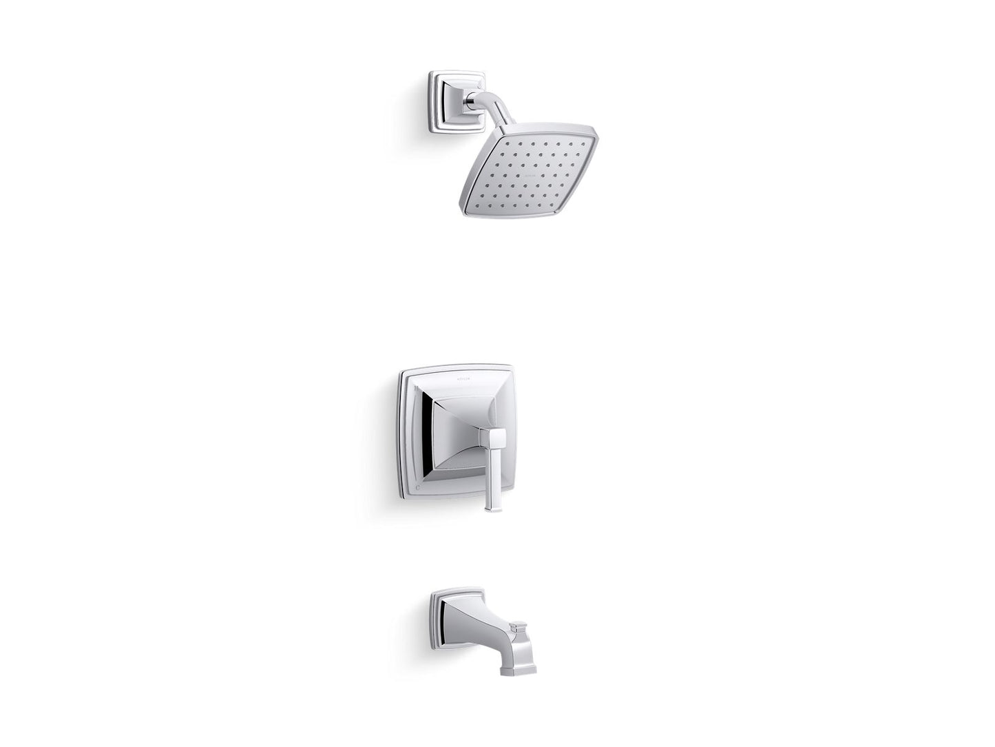 KOHLER K-TS27403-4G-CP Riff Rite-Temp Bath And Shower Trim Kit, 1.75 Gpm In Polished Chrome