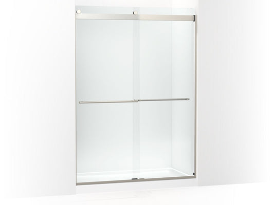 KOHLER K-702430-L-BNK Levity Plus 81-5/8" H Sliding Shower Door With 3/8"-Thick Glass In Anodized Brushed Nickel