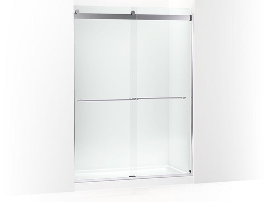 KOHLER K-702430-L-SHP Levity Plus 81-5/8" H Sliding Shower Door With 3/8"-Thick Glass In Bright Polished Silver