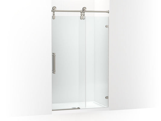 KOHLER K-701727-10L-BN Artifacts 80-7/8" H Sliding Shower Door With 3/8"-Thick Glass In Vibrant Brushed Nickel