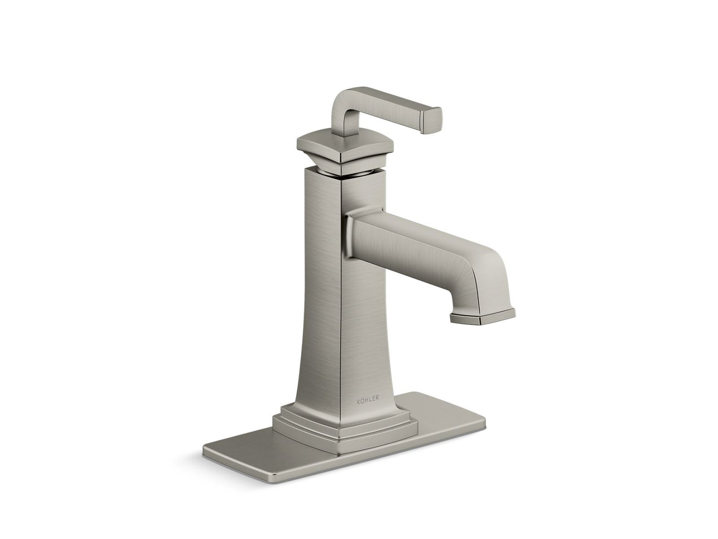 KOHLER K-27400-4N-BN Riff Single-Handle Bathroom Sink Faucet, 0.5 Gpm In Vibrant Brushed Nickel