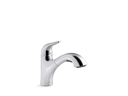 KOHLER K-30612-CP Jolt Pull-Out Kitchen Sink Faucet With Two-Function Sprayhead In Polished Chrome