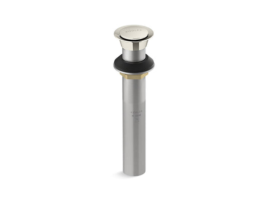KOHLER K-33151-SN Clicker Drain Without Overflow In Vibrant Polished Nickel