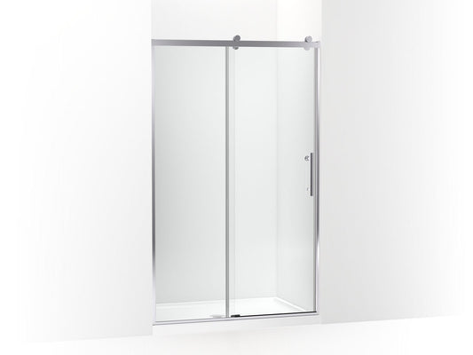 KOHLER K-709080-10L-SHP Rely 77" H Sliding Shower Door With 3/8"-Thick Glass In Bright Polished Silver