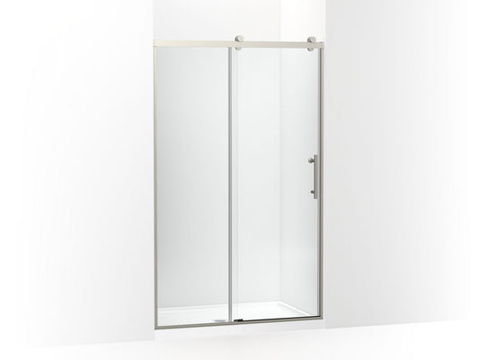KOHLER K-709080-10L-BNK Rely 77" H Sliding Shower Door With 3/8"-Thick Glass In Anodized Brushed Nickel