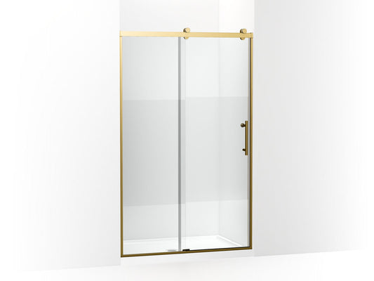 KOHLER K-702254-10G81-2MB Rely 77" H Sliding Shower Door With 3/8"-Thick Glass In Vibrant Brushed Moderne Brass