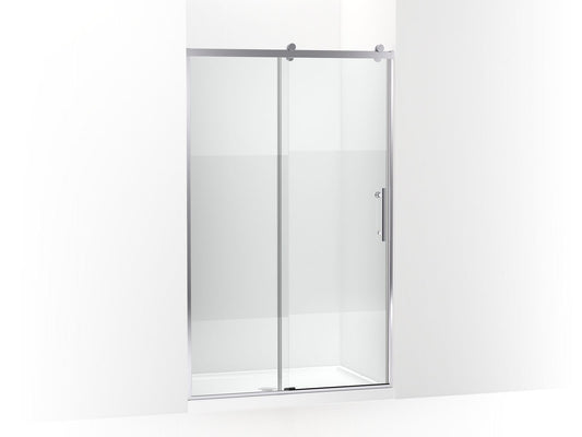 KOHLER K-702254-10G81-SHP Rely 77" H Sliding Shower Door With 3/8"-Thick Glass In Bright Polished Silver
