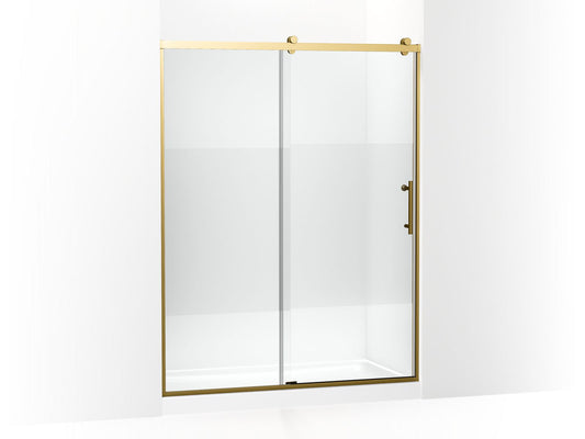 KOHLER K-702256-10G81-2MB Rely 77" H Sliding Shower Door With 3/8"-Thick Glass In Vibrant Brushed Moderne Brass