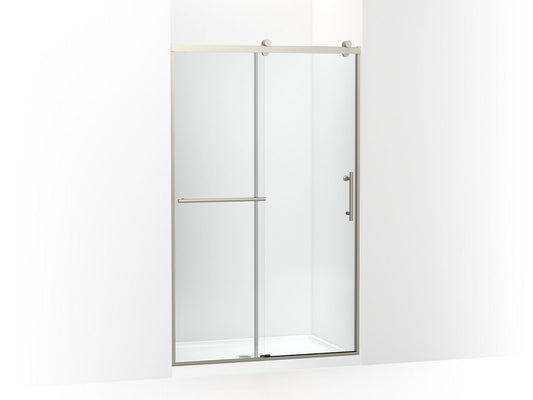 KOHLER K-709082-10L-BNK Rely 77" H Sliding Shower Door With 3/8"-Thick Glass In Anodized Brushed Nickel