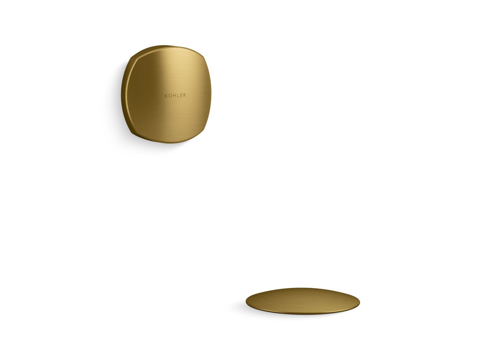 KOHLER K-31800-2MB Perfectfill Bath Drain Trim Kit In Vibrant Brushed Moderne Brass