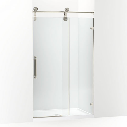 KOHLER K-701727-10L-SN Artifacts 80-7/8" H Sliding Shower Door With 3/8"-Thick Glass In Vibrant Polished Nickel