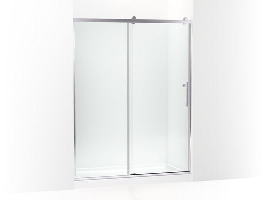 KOHLER K-709079-10L-SHP Rely 77" H Sliding Shower Door With 3/8"-Thick Glass In Bright Polished Silver