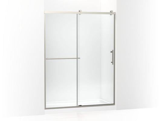 KOHLER K-709081-10L-BNK Rely 77" H Sliding Shower Door With 3/8"-Thick Glass In Anodized Brushed Nickel