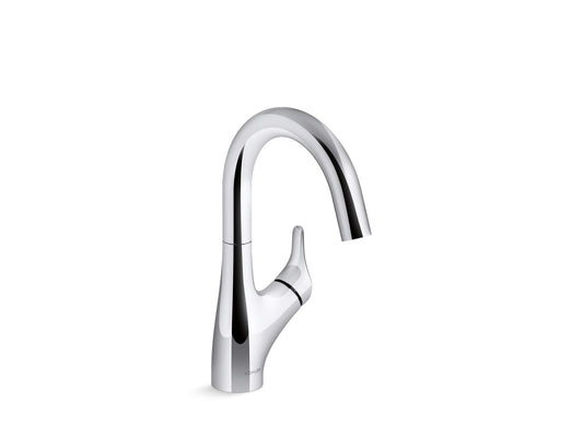 KOHLER K-30472-CP Rival Single-Handle Bar Sink Faucet In Polished Chrome