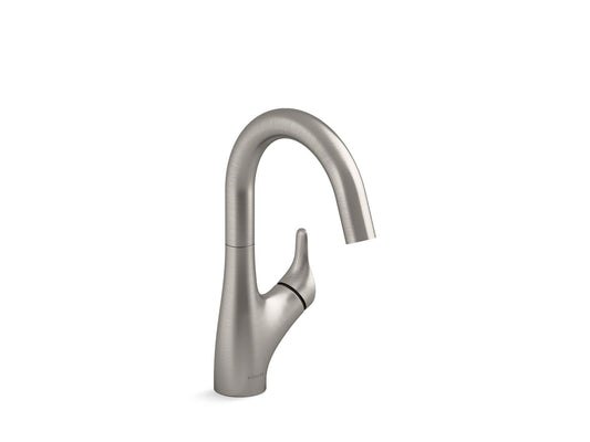 KOHLER K-30472-VS Rival Single-Handle Bar Sink Faucet In Vibrant Stainless