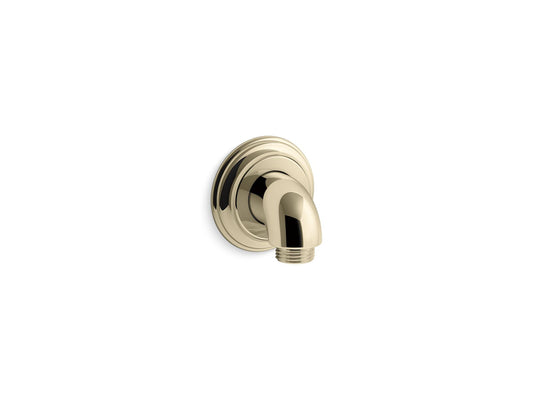 KOHLER K-22173-AF Bancroft Wall-Mount Supply Elbow With Check Valve In Vibrant French Gold