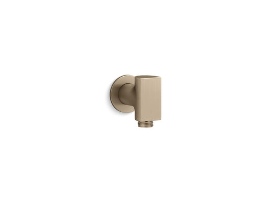 KOHLER K-98353-BV Exhale Wall-Mount Supply Elbow With Check Valve In Vibrant Brushed Bronze