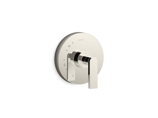 KOHLER K-TS73115-4-SN Composed Rite-Temp Valve Trim With Lever Handle In Vibrant Polished Nickel