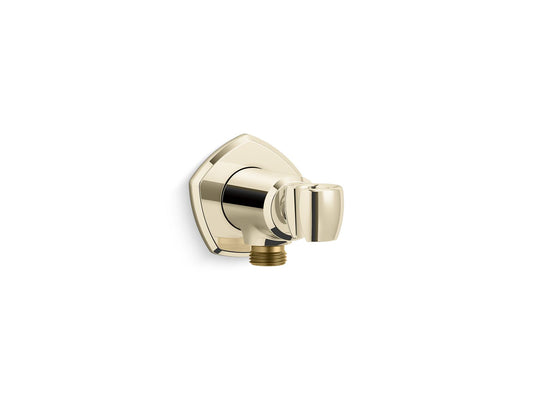 KOHLER K-27117-AF Occasion Wall-Mount Handshower Holder With Supply Elbow And Check Valve In Vibrant French Gold