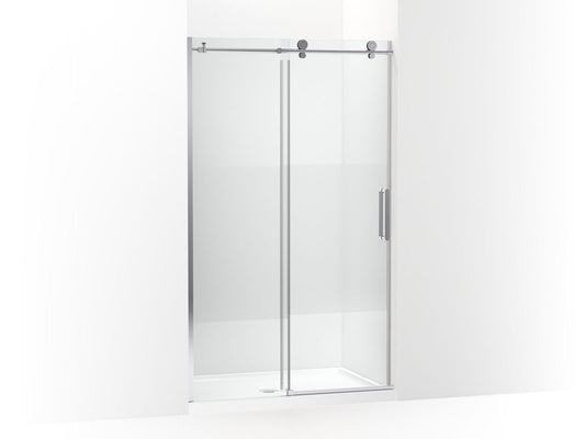KOHLER K-701695-G81-SHP Composed 78" H Sliding Shower Door With 3/8"-Thick Glass In Bright Polished Silver