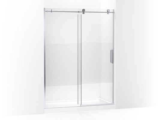 KOHLER K-701696-G81-SHP Composed 78" Sliding Shower Door With 3/8"-Thick Glass In Bright Polished Silver