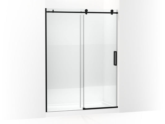 KOHLER K-701696-G81-BL Composed 78" Sliding Shower Door With 3/8"-Thick Glass In Matte Black