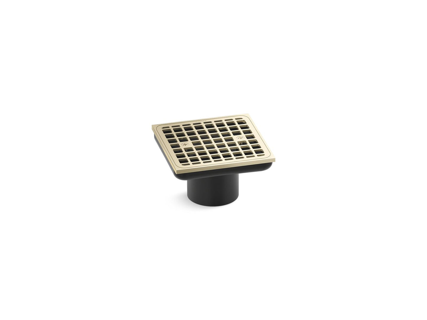 KOHLER K-22665-AF Clearflo Square Brass Tile-In Shower Drain (Drain Body Not Included) In Vibrant French Gold