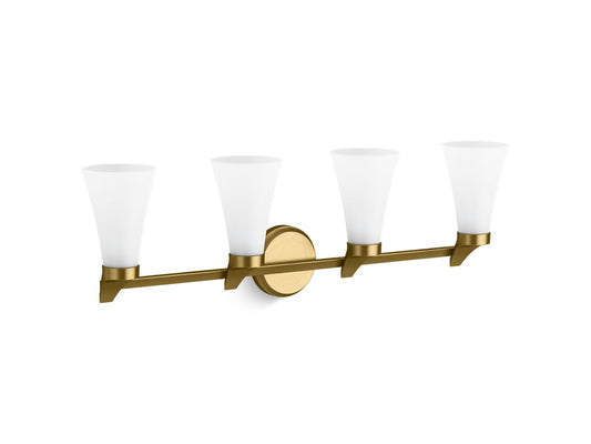 KOHLER K-26849-SC04-2GL Simplice Four-Light Sconce In Brushed Moderne Brass