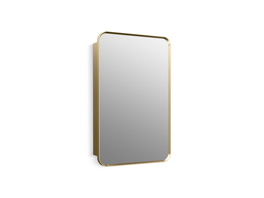 KOHLER K-35570-BGL Verdera 22" X 34" Rectangular Framed Medicine Cabinet In Moderne Brushed Gold